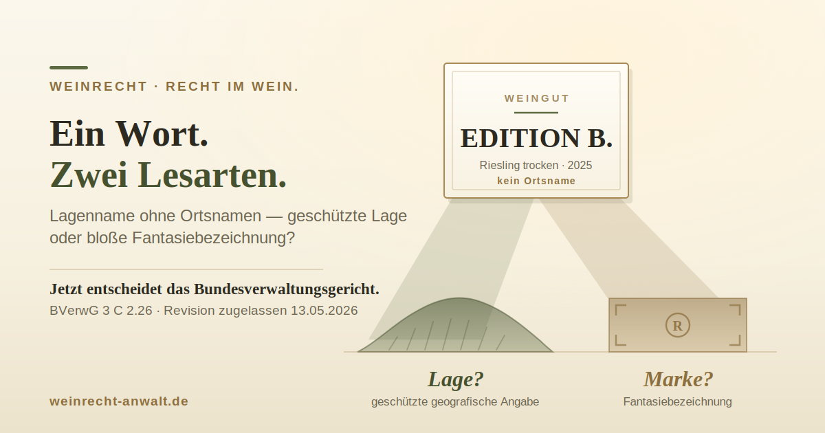 Illustration zum Urteil über Lagenname ohne Ortsangabe