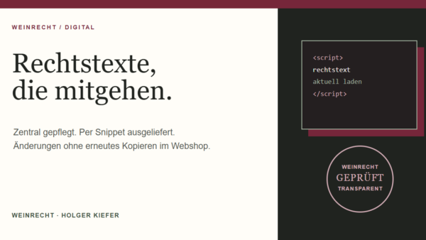 Rechtstexte, die mitgehen – Snippet-Auslieferung und transparente Prüfung