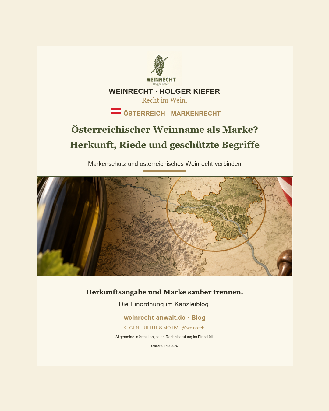 Austrian Wine Producers Must Separate Brands and Origins